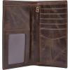 imageFossil Mens Derrick Checkbook WalletDerrick Dark Brown