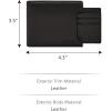 imageFossil Mens Derrick Leather Bifold Sliding 2in1 with Removable Card Case Wallet Dark Brown Model ML3685201Derrick Black