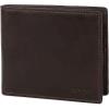 imageFossil Mens Derrick Leather RFIDBlocking Bifold Passcase with Removable Card Case WalletDark Brown