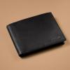 imageFossil Mens Derrick RFIDBlocking Leather Bifold Wallet with Flip ID Window for MenBlack