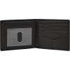 imageFossil Mens Derrick RFIDBlocking Leather Bifold Wallet with Flip ID Window for MenBlack