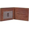 imageFossil Mens Derrick RFIDBlocking Leather Bifold Wallet with Flip ID Window for MenBrown