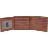 imageFossil Mens Derrick RFIDBlocking Leather Bifold Wallet with Flip ID Window for MenBrown