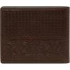 imageFossil Mens Derrick RFIDBlocking Leather Bifold Wallet with Flip ID Window for MenBrown Bandana