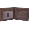 imageFossil Mens Derrick RFIDBlocking Leather Bifold Wallet with Flip ID Window for MenDark Brown