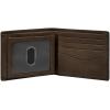 imageFossil Mens Derrick RFIDBlocking Leather Bifold Wallet with Flip ID Window for MenDark Khaki