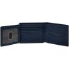 imageFossil Mens Derrick RFIDBlocking Leather Bifold Wallet with Flip ID Window for MenInsignia Blue