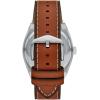 imageFossil Mens Everett Quartz Stainless Steel ThreeHand WatchBrownSilverBlue