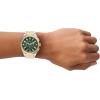 imageFossil Mens Everett Quartz Stainless Steel ThreeHand WatchGoldSilverGreen Chrono
