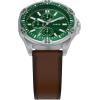 imageFossil Mens Garrett Multifunction TwoTone Stainless Steel WatchBrownGreen
