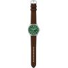 imageFossil Mens Garrett Multifunction TwoTone Stainless Steel WatchBrownGreen