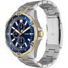 imageFossil Mens Garrett Multifunction TwoTone Stainless Steel WatchTwo ToneBlue