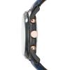 imageFossil Mens Grant Quartz Stainless Steel and Leather Chronograph WatchBlue  Black