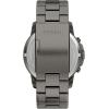 imageFossil Mens Grant Quartz Stainless Steel and Leather Chronograph WatchGunmetalBlue