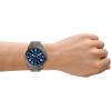 imageFossil Mens Grant Quartz Stainless Steel and Leather Chronograph WatchGunmetalBlue