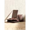 imageFossil Mens Ingram Leather Magnetic Card Case with Money Clip Wallet Brown Model ML3235200Derrick Dark Brown