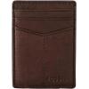 imageFossil Mens Ingram Leather Magnetic Card Case with Money Clip Wallet Brown Model ML3235200Ingram Brown