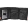 imageFossil Mens Ingram Leather Trifold with ID Window Wallet Brown Model ML3289200Quinn Black