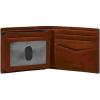 imageFossil Mens Leather Bifold Wallet with Flip ID Window for MenEverett Brown