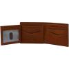 imageFossil Mens Leather Bifold Wallet with Flip ID Window for MenEverett Brown