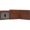 imageFossil Mens Leather Bifold Wallet with Flip ID Window for MenHuntington Brown