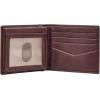 imageFossil Mens Leather Bifold Wallet with Flip ID Window for MenIngram Brown