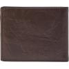 imageFossil Mens Leather Bifold Wallet with Flip ID Window for MenNeel Brown