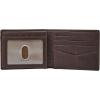 imageFossil Mens Leather Bifold Wallet with Flip ID Window for MenNeel Brown