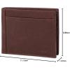 imageFossil Mens Leather Bifold Wallet with Flip ID Window for MenNeel Brown
