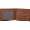 imageFossil Mens Leather Bifold Wallet with Flip ID Window for MenQuinn Brown