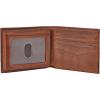 imageFossil Mens Leather Bifold Wallet with Flip ID Window for MenQuinn Brown