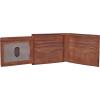 imageFossil Mens Leather Bifold Wallet with Flip ID Window for MenQuinn Brown