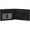 imageFossil Mens Leather Slim Minimalist Bifold Front Pocket Wallet for MenDerrick Black