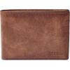 imageFossil Mens Leather Slim Minimalist Bifold Front Pocket Wallet for MenDerrick Brown