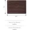 imageFossil Mens Leather Slim Minimalist Bifold Front Pocket Wallet for MenDerrick Mink Croco