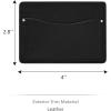 imageFossil Mens Leather Slim Minimalist Card Case Front Pocket WalletAnderson Black