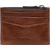 imageFossil Mens Leather Slim Minimalist Card Case Front Pocket WalletAndrew Cognac