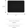 imageFossil Mens Leather Slim Minimalist Card Case Front Pocket WalletBlack Card Case  Keyfob Gift Set