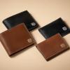 imageFossil Mens Leather Slim Minimalist Card Case Front Pocket WalletHayes Black