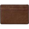imageFossil Mens Leather Slim Minimalist Card Case Front Pocket WalletSteven Medium Brown