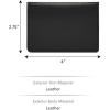 imageFossil Mens Leather Slim Minimalist Card Case Front Pocket WalletWestover Black Bifold