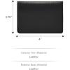 imageFossil Mens Leather Slim Minimalist Card Case Front Pocket WalletWestover Black Bifold