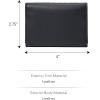 imageFossil Mens Leather Slim Minimalist Card Case Front Pocket WalletWestover Blue