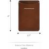 imageFossil Mens Leather Slim Minimalist Card Case Front Pocket WalletWestover Brown