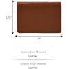 imageFossil Mens Leather Slim Minimalist Card Case Front Pocket WalletWestover Brown Bifold
