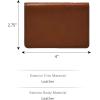 imageFossil Mens Leather Slim Minimalist Card Case Front Pocket WalletWestover Brown Bifold