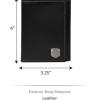 imageFossil Mens Leather Trifold Wallet for MenHayes Black