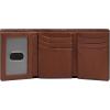 imageFossil Mens Leather Trifold Wallet for MenHuntington Brown
