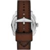imageFossil Mens Machine Chronograph Stainless Steel WatchBrown LeatherSilverGreen