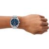 imageFossil Mens Machine Chronograph Stainless Steel WatchSilverBlue